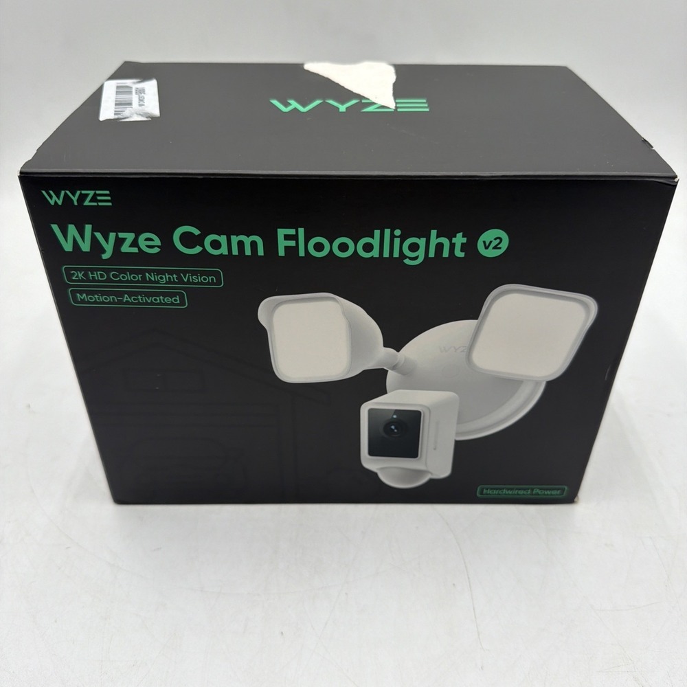 Wyze Cam Floodlight V2 Motion-Activated 2K HD Color Night Vision Camera